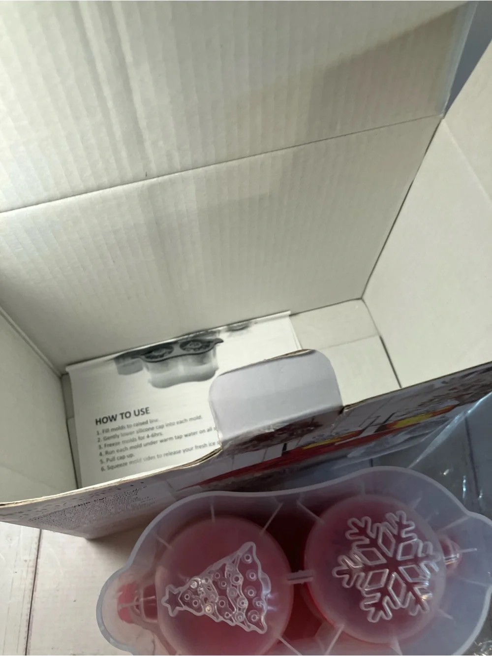 Brookstone Ornament Ice Mold Set Open Box Christmas Spheres Holiday